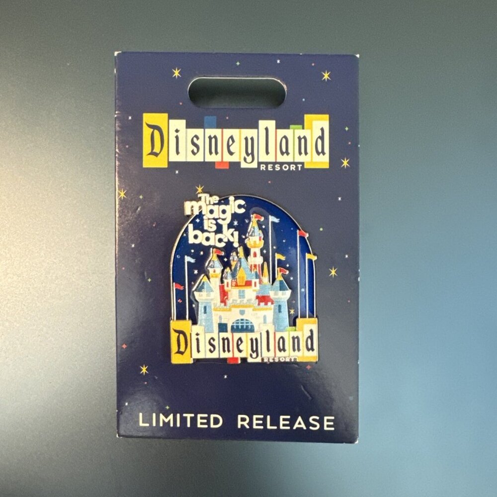 Disney Parks Disneyland The Magic is Back Sleeping Beauty Castle Pin